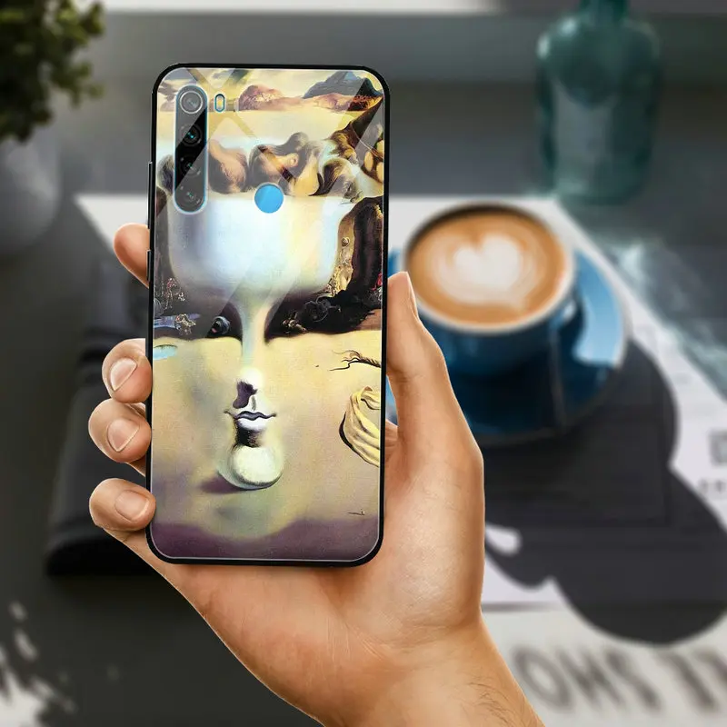 Модный чехол для телефона из закаленного стекла с изображением Сальвадора Дали