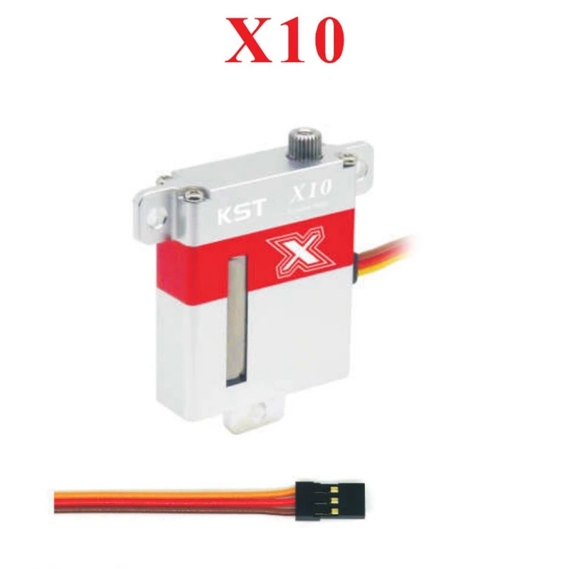 

KST X10 Metal Gear Servo UAV Fixed Wing High Pressure and High Torque Aircraft Model Steering Gear