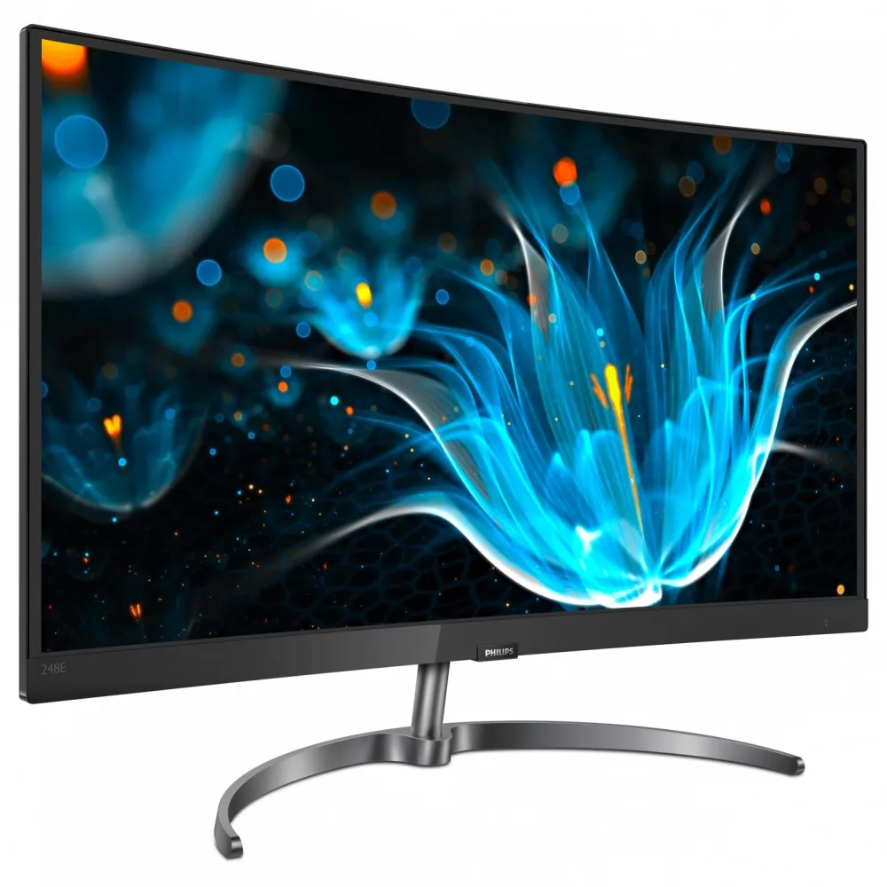 Монитор Philips 248E9QHSB (00/01) 23.6'' [16:9] (FHD) VA Curved 250cd|m2 H178°|V178° 3000:1 20M:1 16.7M 4ms|Мониторы| |