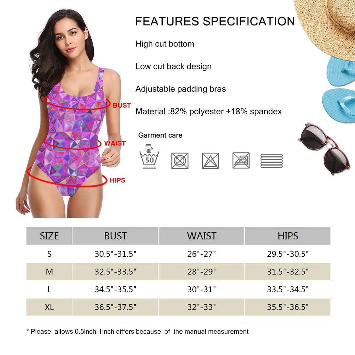 

Women BikiniPink Mosaic Sexy Bandage One Backless Swimsuit Female Swimsuit Bodysuit Beach Wear New Swimsuit Monokini