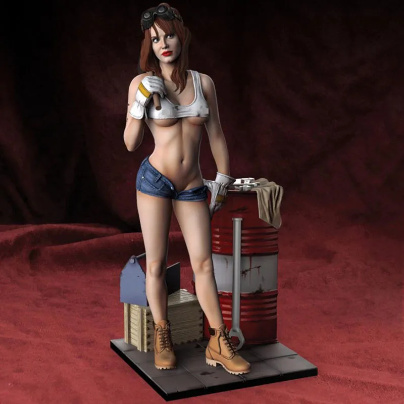 

1/24 Car Repair Sexy Girl Woman Figure Resin Figure Model R548