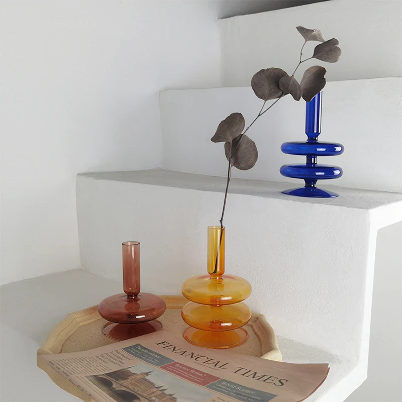 

Flower Vase For Wedding Decor Centerpiece Glass Vase Rose Table Ornaments Desktop Tabletop Vases For Flowers