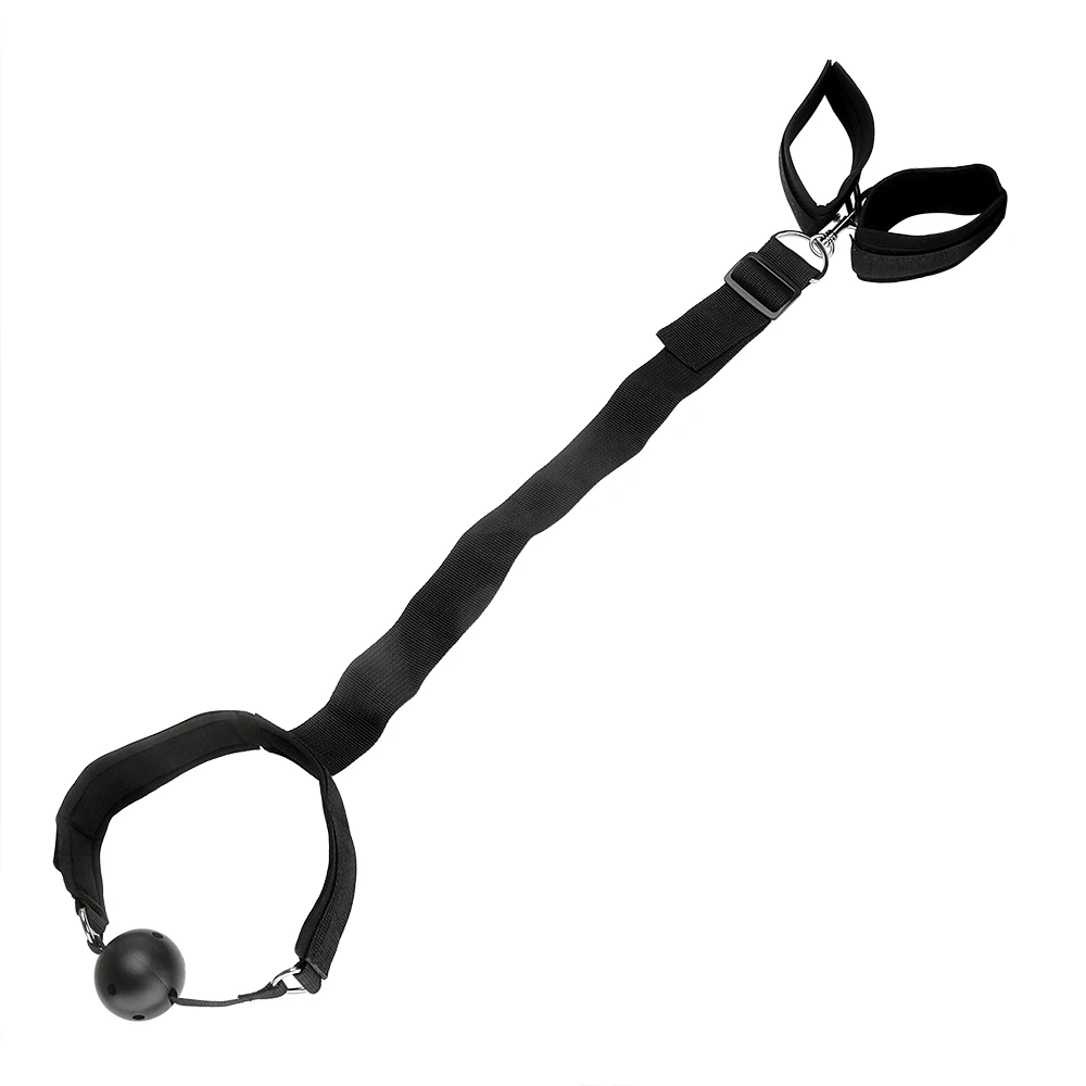 Ватин для пероральной фиксации рта фаршированные ручными манжетами кляп