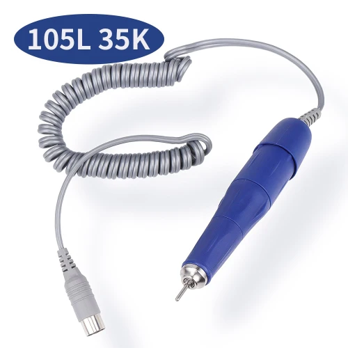 Blue 35K 105L Профессиональный электрический Фрезер для ногтей, фрезер для арта Ручка Маникюр Педикюр пилка лак для ногтей инструмент для Нержавеющая сталь Фрезер для ногтей, сверлильный ручка аксессуар - Цвет: Blue 35K 105L