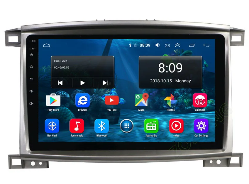 4G DSP 10,2 дюймов 2.5D Android 9,0 Автомобильный мультимедийный dvd-плеер для Toyota Land cruiser 100 LC100 Авторадио автомобильный gps навигатор стерео