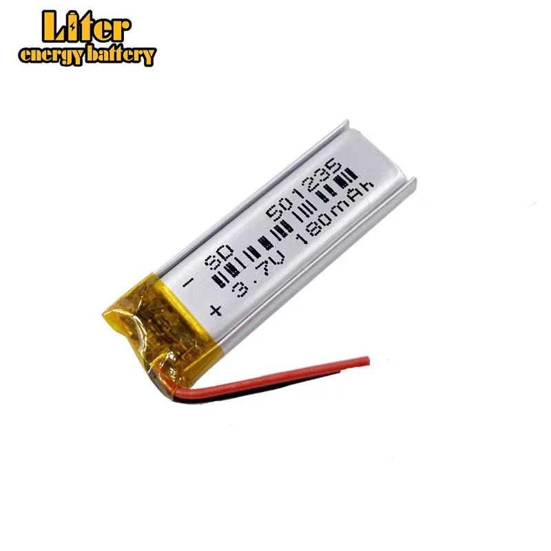 3 7 V 180mAh 501235 051235 литий полимерный ионный аккумулятор для Mp3 MP4 MP5 GPS Мобильный