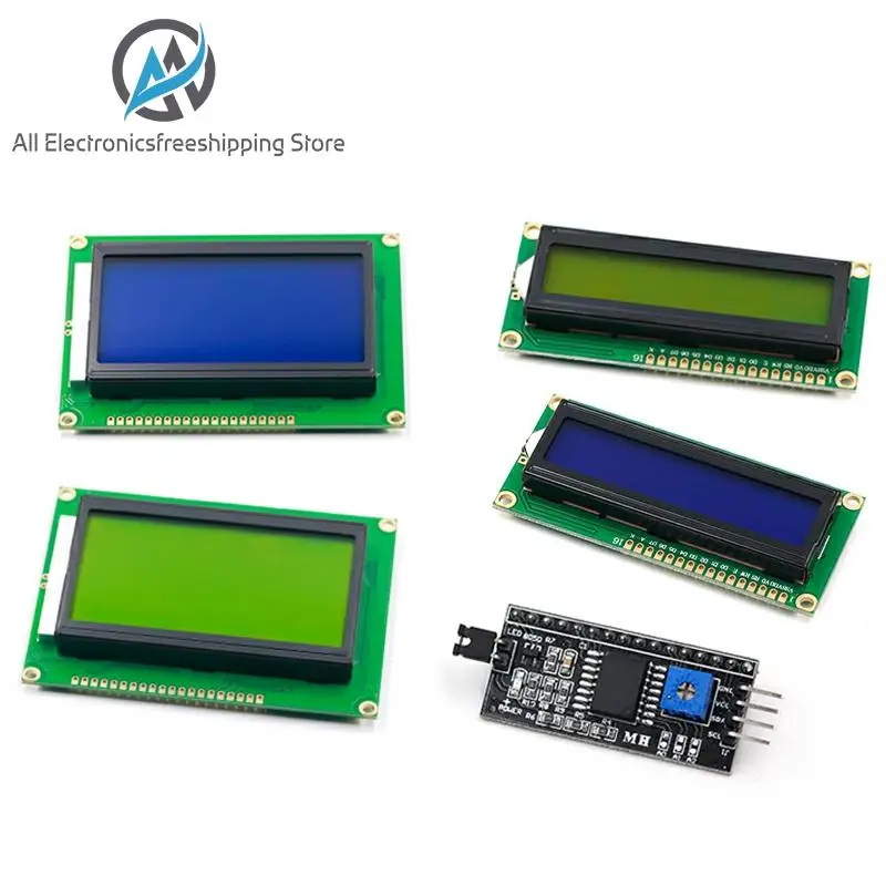 Модуль ЖКД синий зеленый экран IIC/I2C 1602 для arduino LCD UNO r3 mega2560 LCD1602 Детали и | Отзывы и видеообзор