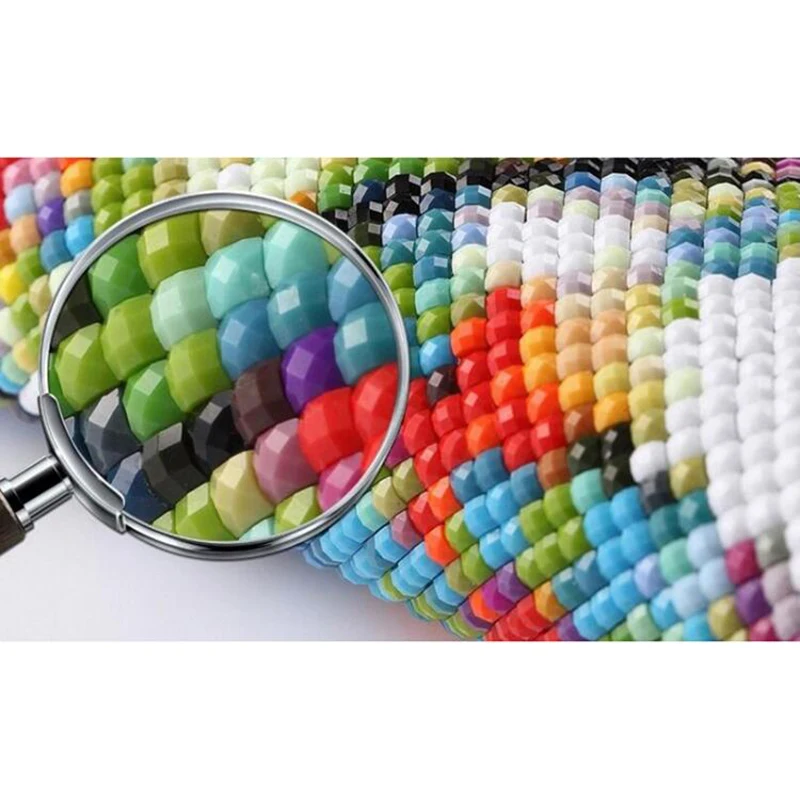 DIY вышивка кошка из кристаллов крестиком круглый горный хрусталь Незавершенное