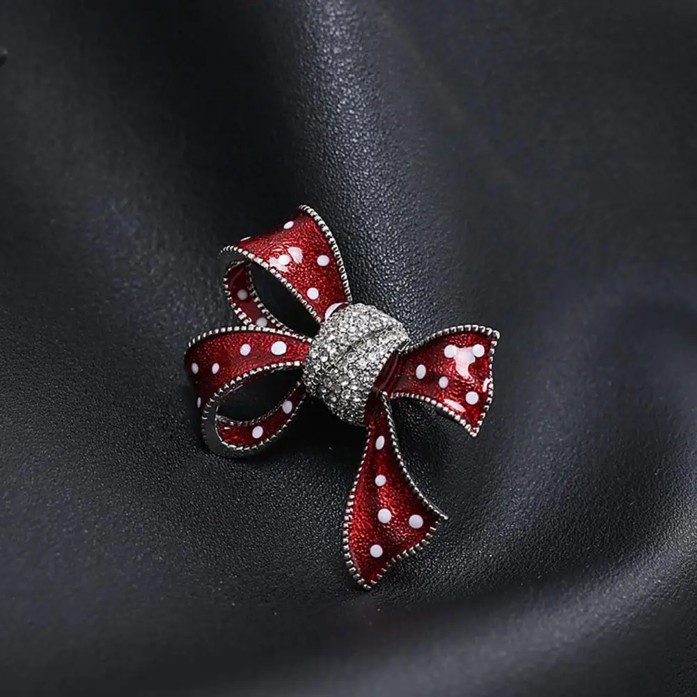 

Special Chest Brooch Bow-knot Fine Workmanship Delicate Clothes Brooch Pin Chest Brooch Pin Brooch