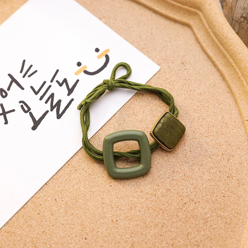 Женская резинка для волос с геометрическим рисунком простая в Корейском стиле