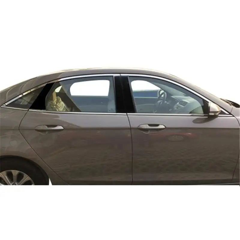 Авто Декоративные автомобильные хромовые оконные створки внешняя наклейка