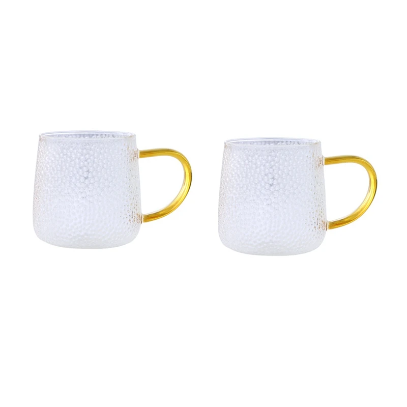 2 чашки термостойкая прозрачная стеклянная чашка чайная с рисунком молотка для