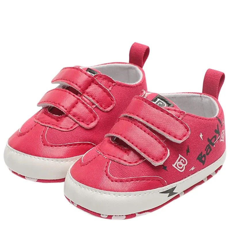 

Baby Boy Girl Shoes Fashion Children Toddler Shoes PU Leather Letters Newborn Shoes The First Walker