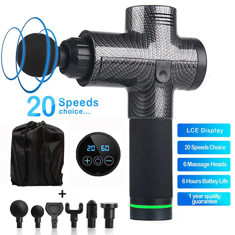 Высокочастотный массажный пистолет для расслабления мышц Электрический