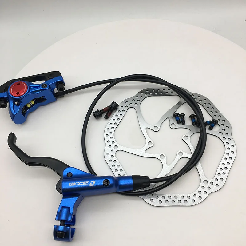 Blue front w rotor Zoom HB-875 тормоз велосипедный велосипед mtb Гидравлический дисковый тормоз горный велосипед тормоз лучше, чем M395 M447 левый передний правый задний - Цвет: Blue front w rotor