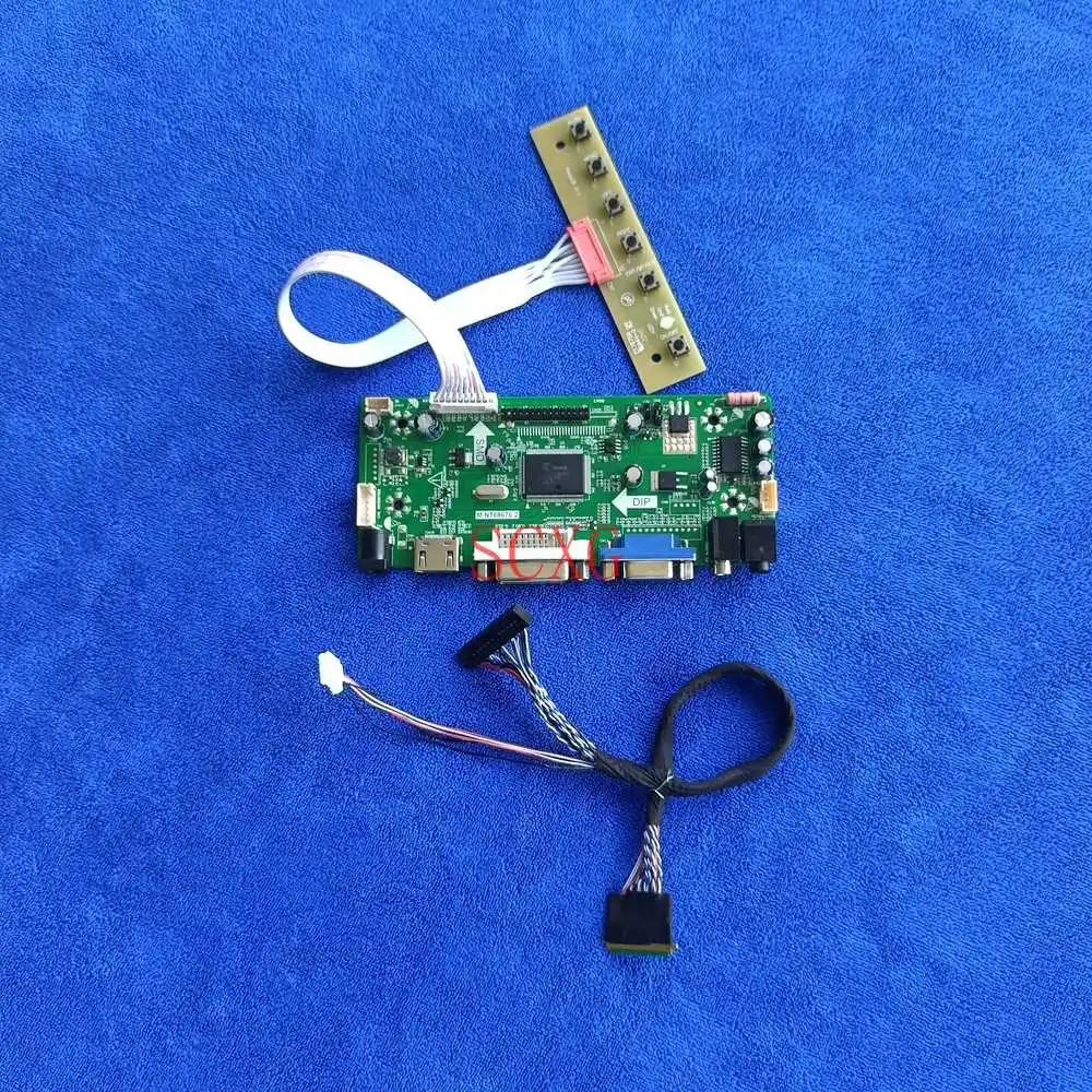 

HDMI-compatible DVI VGA LVDS 40 Pin Fit BP101WX1/HSD101PWW1 M.NT68676 LCD display drive controller board 60Hz WLED Kit 1280*800
