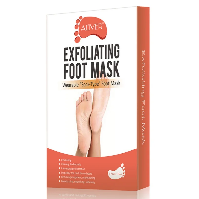 

Hotsale 3Pack/box Rose Chamomile Lavender Foot Mask Exfoliating Renewal Pedicure Remove Dead Skin Heel Socks Peeling