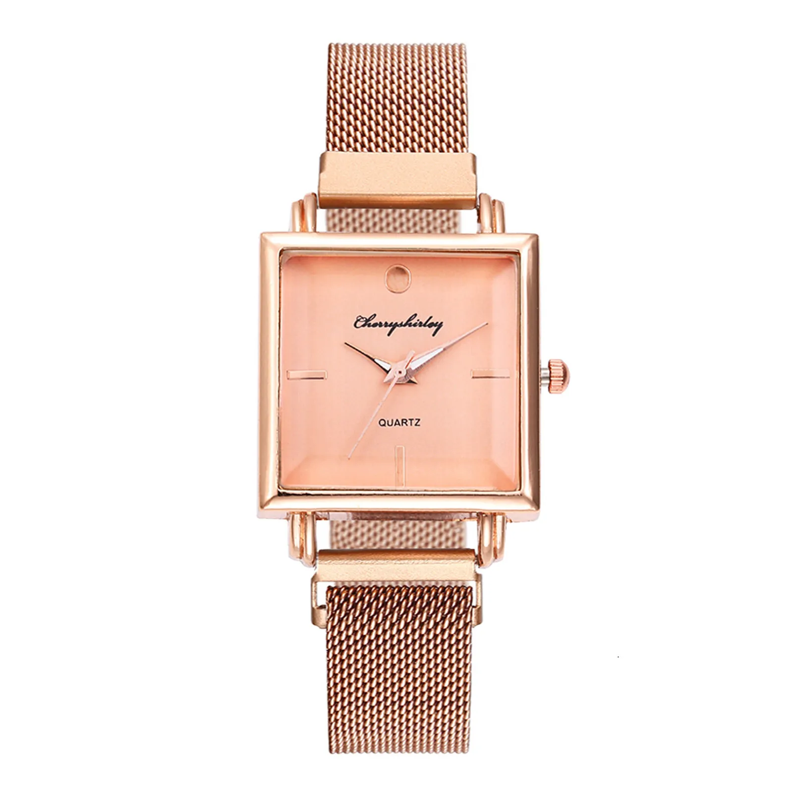 

Женские кварцевые наручные часы с сетчатым ремешком из нержавеющей стали, роскошные дизайнерские часы ведущей марки 2021, автоматические час...