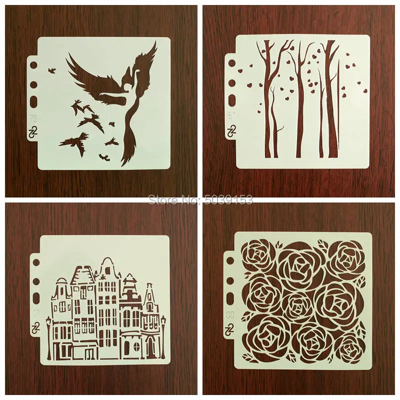 Пустая трафаретная штамповка для скрапбукинга домик Ангела тиснение настенная