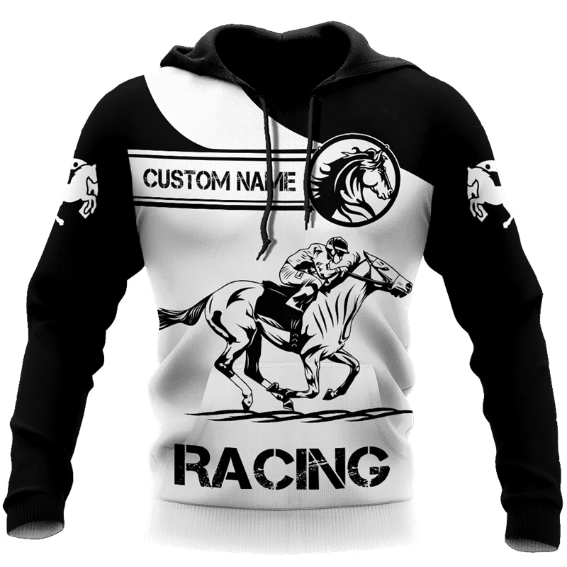 

Newest Autumn Hoodie Horse Racing 3D Printing Men's/Women's Sweatshirt Unisex Streetwear Zipper Pullover Casual MAN JACKET