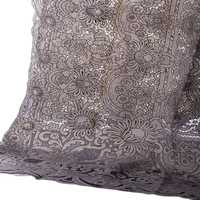 3sizes classic gray lace lu embroidery hollow table cloth tea wedding tablecloth kitchen party christmas new year home decor