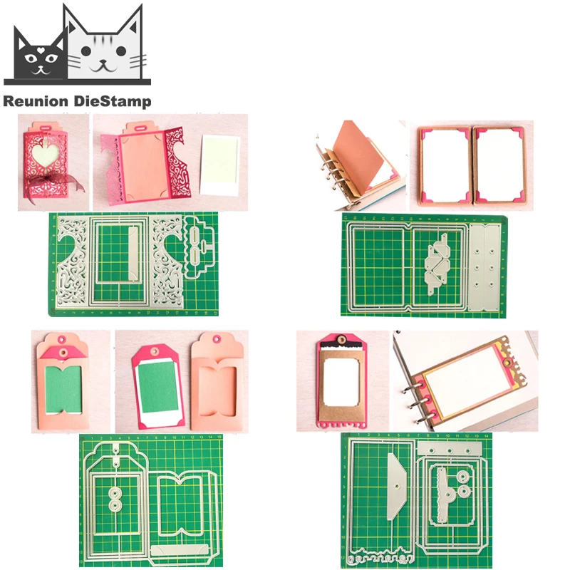 4 конверта с отрывными листами набор бирок металлические плашки декоративные