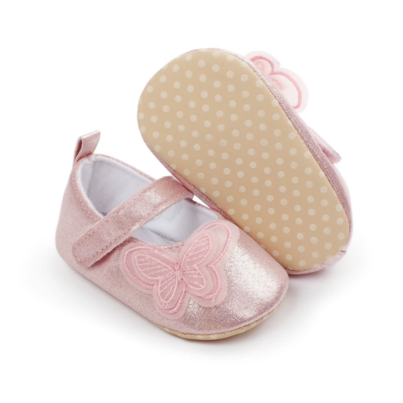 

Infant Baby Girls Shoes Princess Mesh Butterfly Soft Sole Anti-slip Toddler Kid Spring Autumn Prewalker Shoes 0-18M