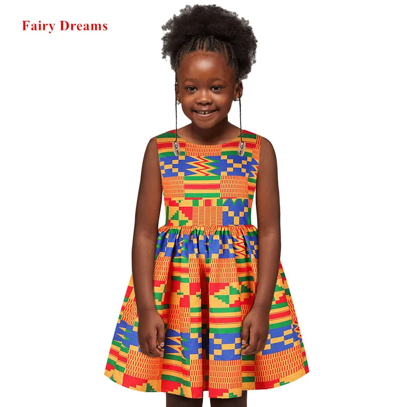 Платье в африканском стиле для девочек традиционная одежда Дашики Анкары