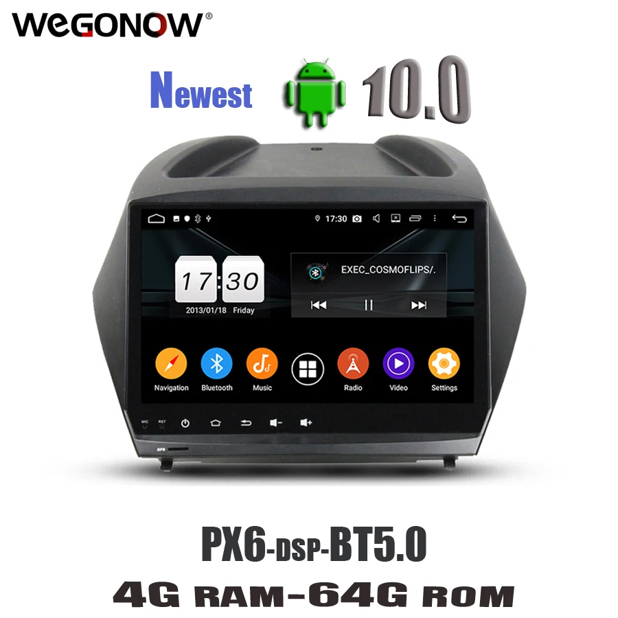 PX6 9 &quotTDA7851 Android10 для Hyundai IX35 2011 2015 8 ядер 4 Гб ОЗУ 64 ПЗУ Автомобильный регистратор