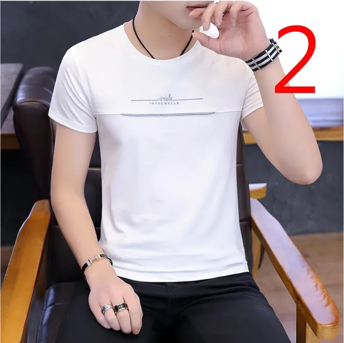 

Summer new polo shirt men's short-sleeved t-shirt cotton trend men's Korean version of the self-cultivation casual handsome gas