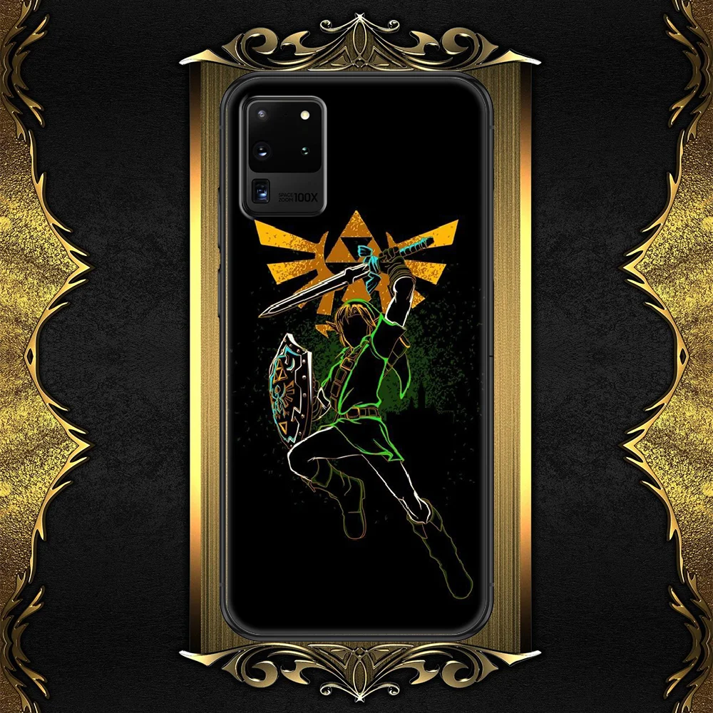 

The Legends of Game Zeldas Phone case For Samsung Galaxy Note 4 8 9 10 20 S8 S9 S10 S10E S20 Plus UITRA Ultra black silicone