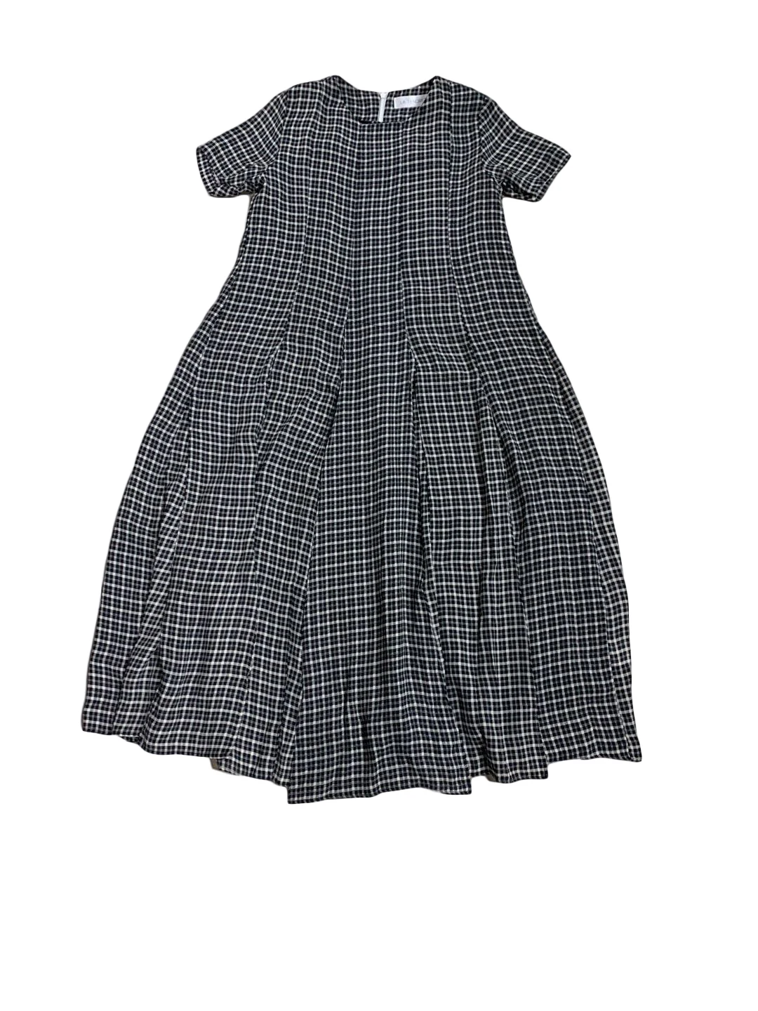 

LA.TENDRE 2020 Summer Women Dress Houndstooth Design Elegant Fashion Comfortable Office Lady Loose Plaid Casual Dresses
