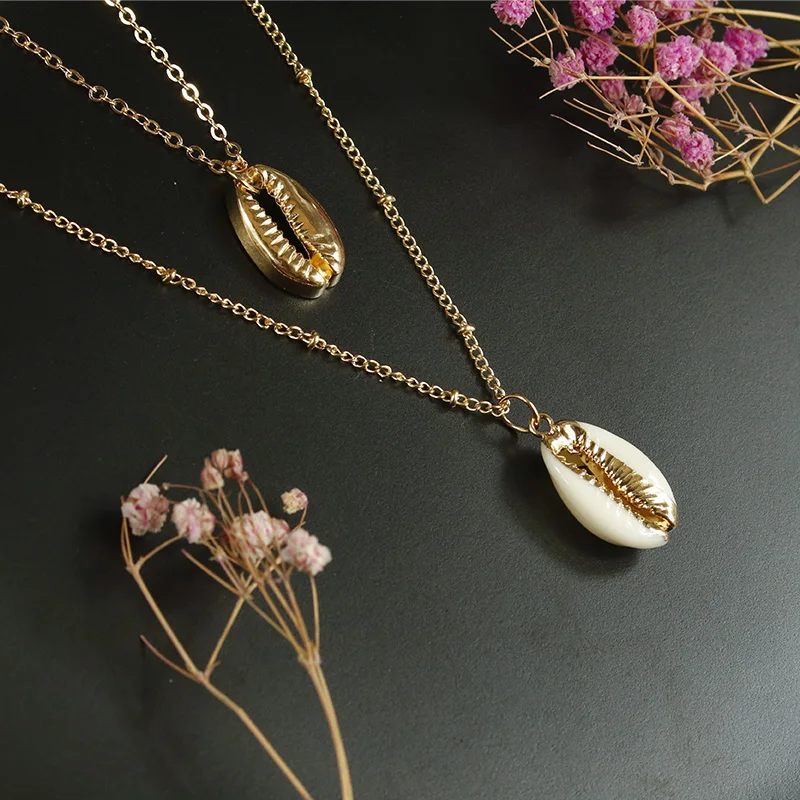 

Нержавеющая сталь многослойное Цепочки и ожерелья в виде ракушки Цепочки и ожерелья из жемчуга в виде ракушки Цепочки и ожерелья женские п...