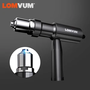 Электрический пистолет для заклепок LOMVUM, адаптер для заклепок, беспроводной электрический пистолет для заклепок
