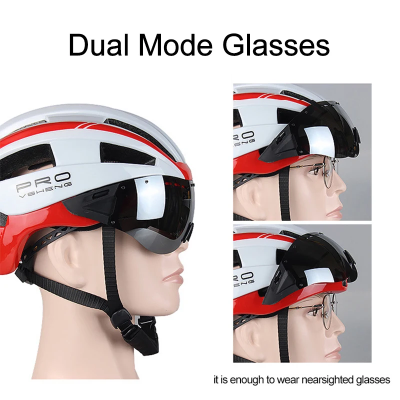 Шлем MTP велосипедный с интегрированными линзами для мужчин и женщин защитная