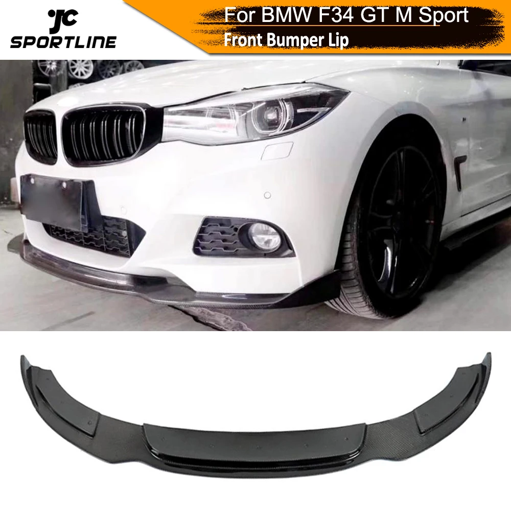 Передний бампер из углеродного волокна спойлер разветвители для BMW 3 серии F34 GT M