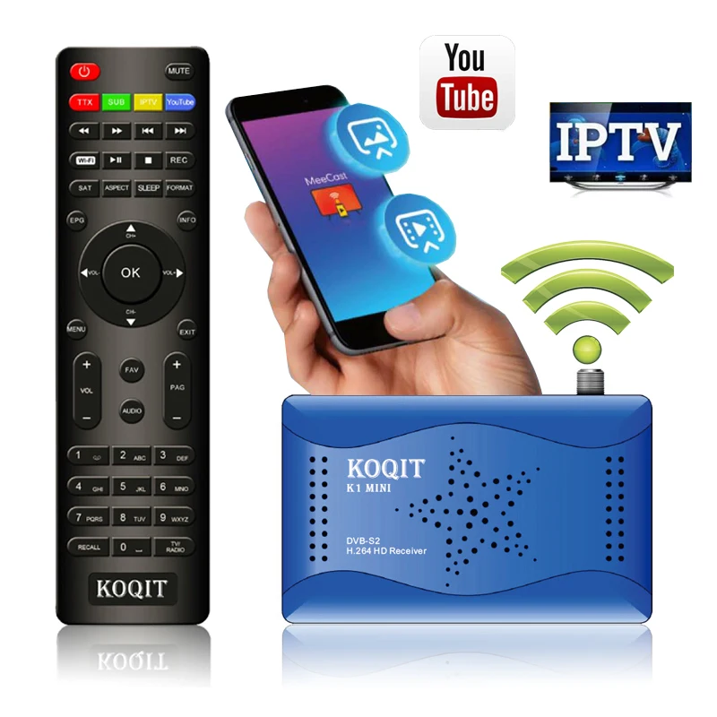 Зеркальный экран DVB S2 T2MI T2 mi IPTV приемник спутниковый finder декодер Бесплатный ТВ Wifi