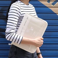 simple ins student transparent tablet laptop bag for ipad mini 123456 pro 12 9 10 9 liner bag 1112 9 inch computer storage bags
