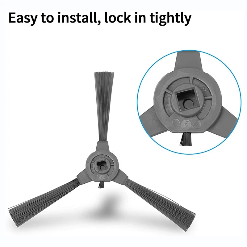 

10Pcs Gray Side Brush for Coredy 3500, R3500, R3500S, R550 R750 Sweeping Robot Accessories