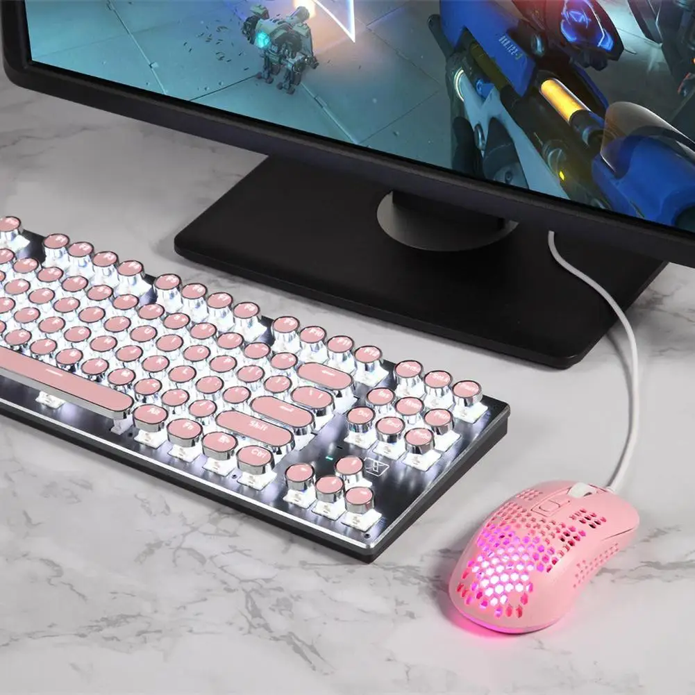 

Gaming Mouse Cable Hollow out Porous Honeycomb Electric Gaming Mouse for PC