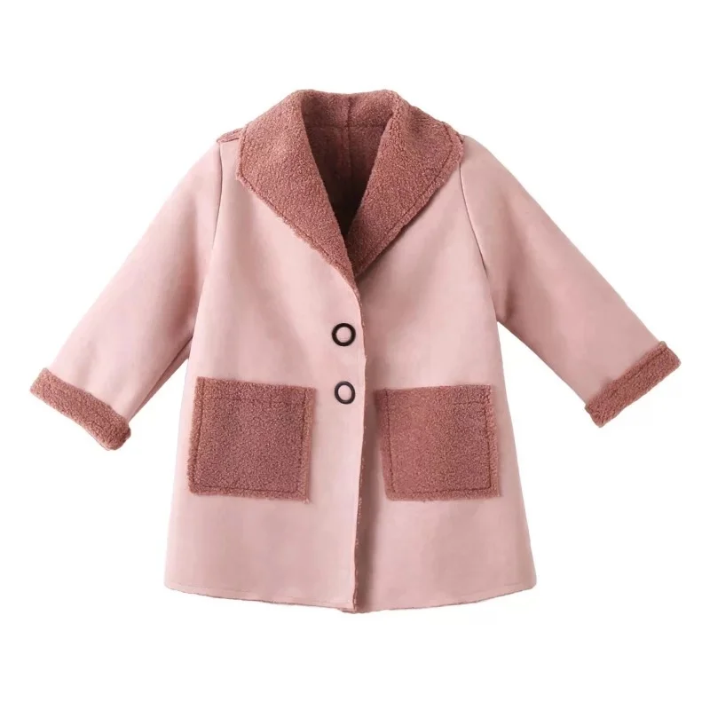 2020 New Autumn Winter Jacket Girls Coats Fleece Warm Kids Long Outerwear Fashion Children's Clothing 8 9 10 11 12 Years | Детская