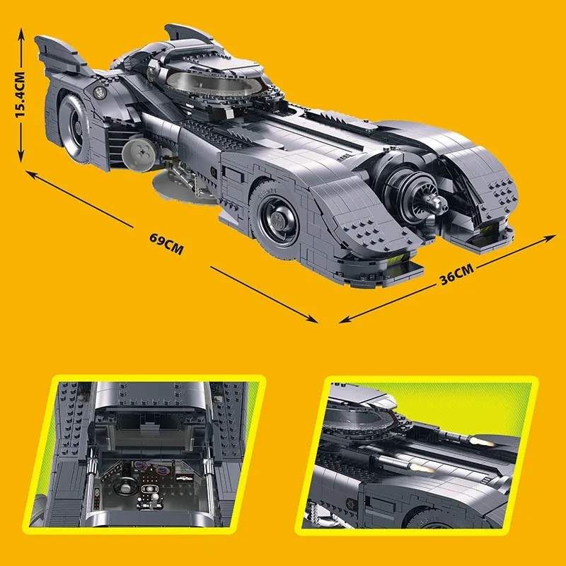 Technic 76139 Super Hero lepining 1989 Batmobile 3800 + шт строительные наборы блоки кирпичи игрушки