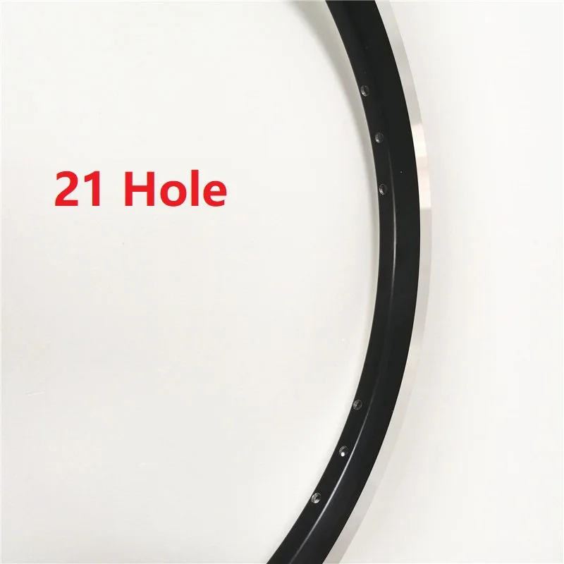 Black 21H - 1pcs 16 дюймов 349 Brompton складные велосипедные диски 1"* 1-3/8 16 отверстие 21 отверстие черный/серебристый складной велосипед с двойными стенками обод 16 H/21 H - Цвет: Black 21H - 1pcs