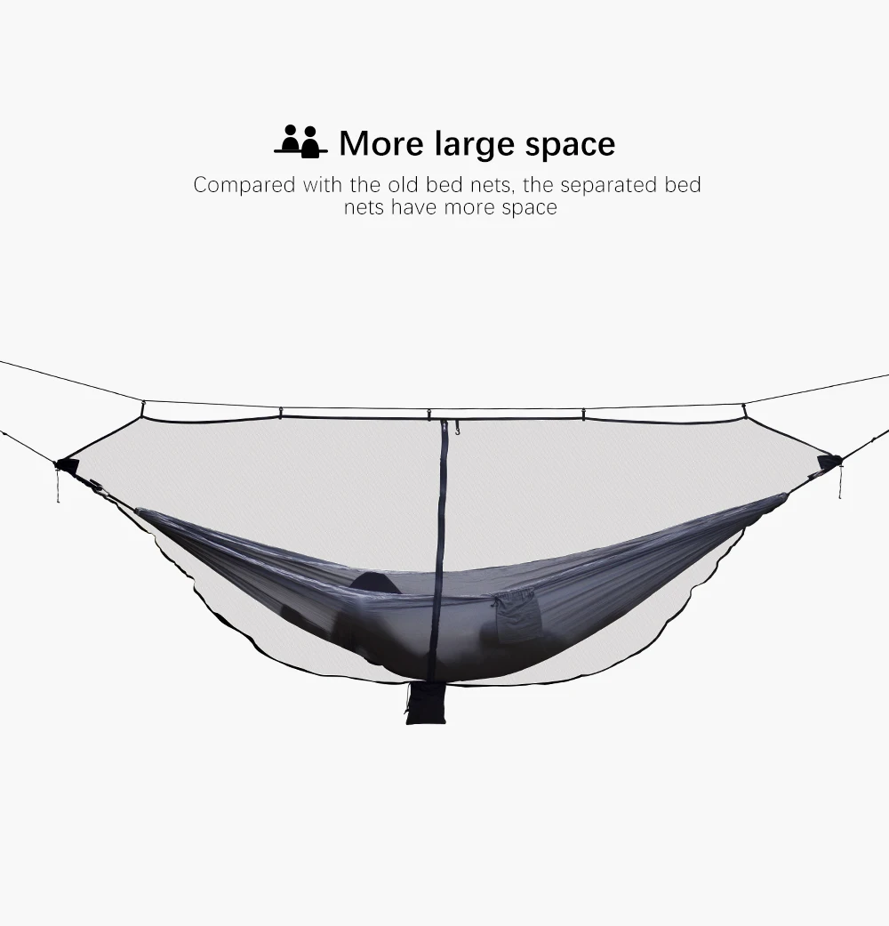 

Portable New style Travel Camping Double 2 Person Anti-mosquito separate Hammock meditation Mosquito Not include Hammock