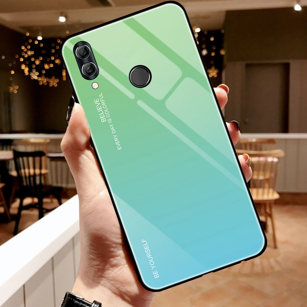 Gradient Glass Case for Xiaomi Mi A3 8 Lite 9 SE 9T Redmi 7A 6A 5 Plus Note 7 6 Pro POCO F1 A1 A2 K20 Tempered Soft TPU |