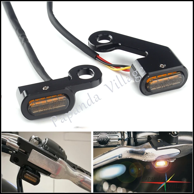 

Светодиодный алюминиевый указатель поворота для мотоцикла 12 В для Harley Touring Softails Dyna 2000-2013 E4 Mark, янтарный ходовой индикатор