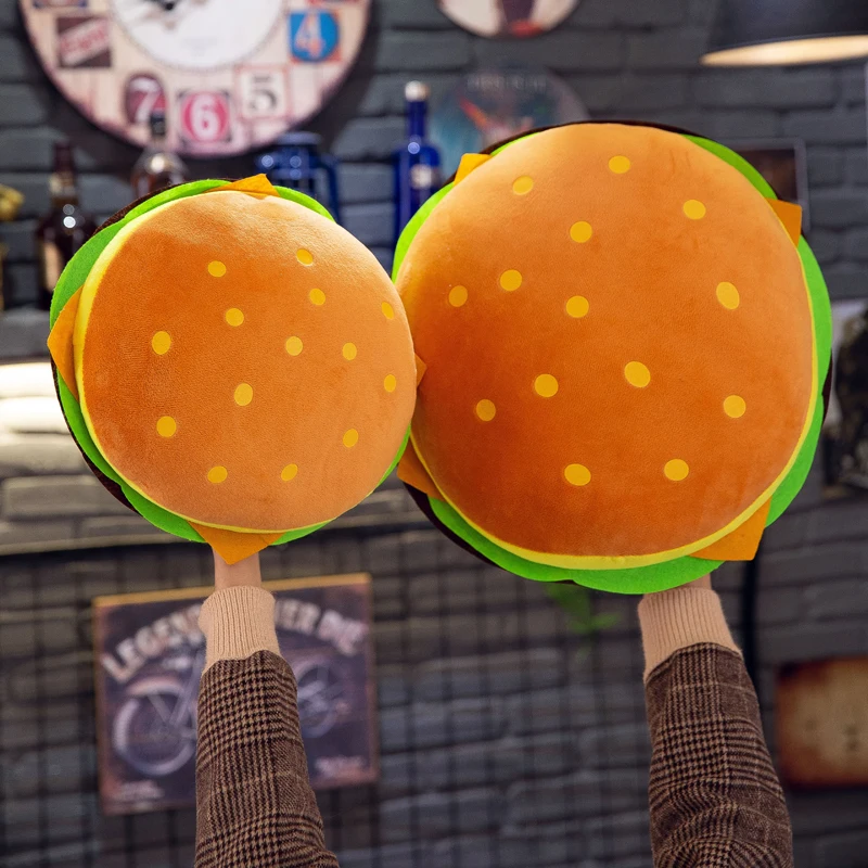 40 см оригинальная подушка для гамбургера плюшевая офиса бургера симпатичная