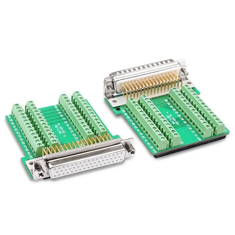 

D sub connector, 50 pin db50, seamless, 3-row, male, female