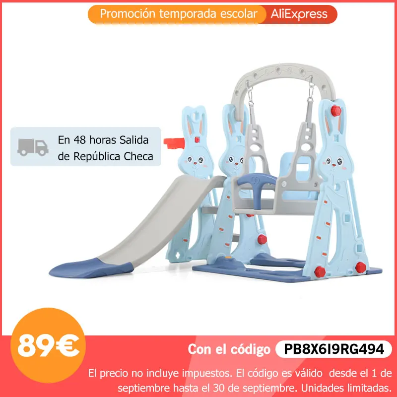 

3in1 Children's Sliding Board Children's Slide for Home Kids Outdoor Swing and Slide Sets Plastic Slide Playground Slide Garden