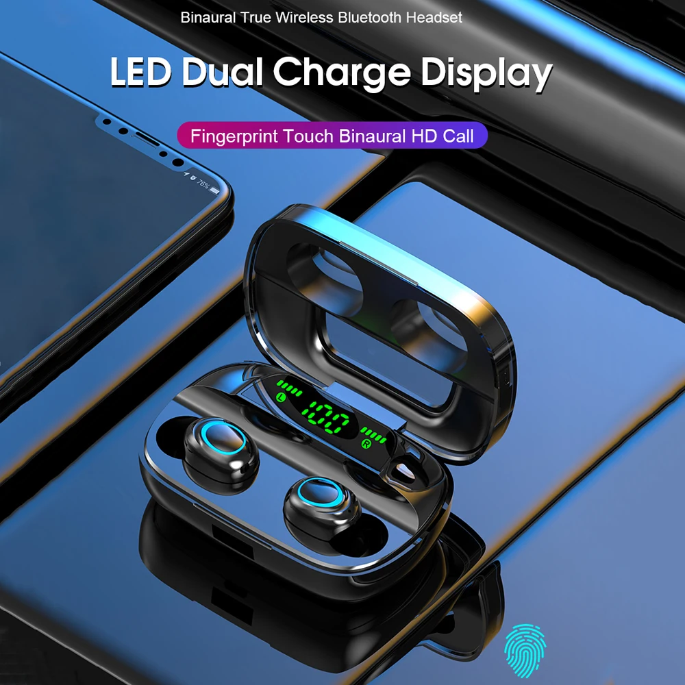 TWS-стереонаушники S11 с поддержкой Bluetooth 5 0 и сенсорным управлением 300 мА · ч |